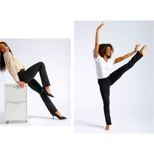 Betabrand •Dress Pant Yoga Pants Straight-Leg Long